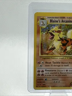 Blaine's Arcanine Holo 2000 Pokemon Gym Challenge 1/132 - Lightly Played - Image 5