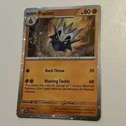 Pupitar #120 Scarlet & Violet Black Star Promo Rare Pokemon TCG COSMO HOLO MINT - Image 1