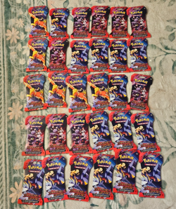 Lot of 30 Pokemon Scarlet & Violet Desitned Rivals Sleeved Booster Pack - Image 1