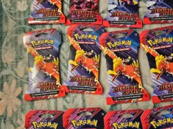 Lot of 30 Pokemon Scarlet & Violet Desitned Rivals Sleeved Booster Pack - Image 3