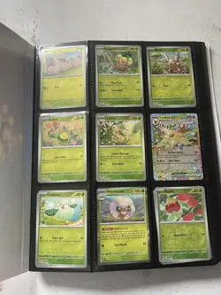 Pokemon Prismatic Evolutions Part Complete Master Set With Binder Rev Holo EX - Image 2