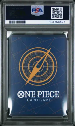 One Piece TCG Pre-Errata Dracule Mihawk PSA 10 OP01-070 Romance Dawn Blue Bottom - Image 2