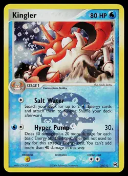 Pokemon Card - Kingler FireRed & LeafGreen 26/112 Rare Reverse Holo - Image 1