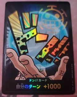 Holo DON!! Trafalger D. Water Law PRB-01 Japanese One Piece Card Game The Best - Image 1