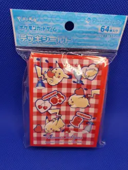 Pikachu Heart Ice Cream Sundae Card Sleeves (64) Pokemon Center Japan New Sealed - Image 1