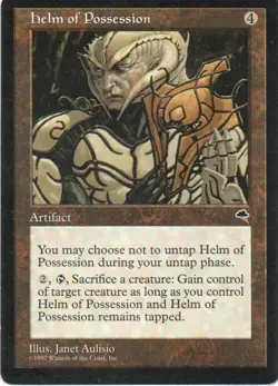 MTG: Tempest: Helm of Possession: Lightly Played Condition - Image 1