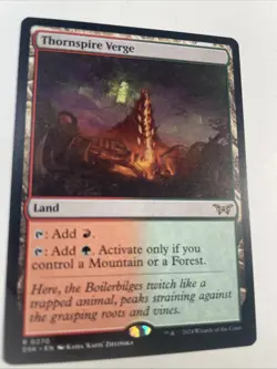 1x Thornspire Verge Mtg Duskmourn House of Horrors NM - Image 1