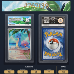 Pokemon TCG Misty's Lapras Destined Rivals 194/182 - Ace 10 Gem Mint 💎 - Image 3