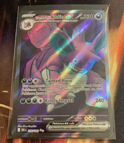 Pokemon TCG Team Rocket's Nidoking ex Full Art 216/182 Destined Rivals NM - Image 1