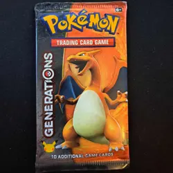 Pokemon TCG Factory Sealed Generations Booster Pack Charizard Art - Image 1