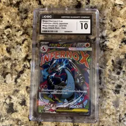 2025 POKEMON JAPANESE MEGA DREAM EX ATTACK RARE #223 MEGA CHARIZARD X EX CGC 10 - Image 1
