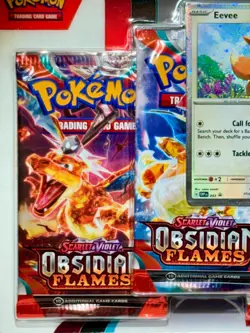 Pokemon TCG: "Obsidian Flames" Scarlet & Violet "Eevee" Blister (3) Pack *NEW* - Image 4