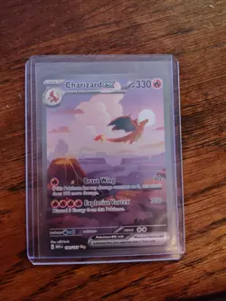 Pokemon TCG Charizard EX 199/165 Scarlet & Violet Special Illustration - Image 1