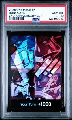 2025 ONE PIECE ENGLISH 2ND ANNIVERSARY SET DON!! CARD PSA 10 - Image 1