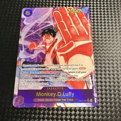 ONE PIECE Monkey D Luffy Alt Art EB02-061 SEC Anime 25th Collection English - Image 1