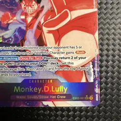 ONE PIECE Monkey D Luffy Alt Art EB02-061 SEC Anime 25th Collection English - Image 5