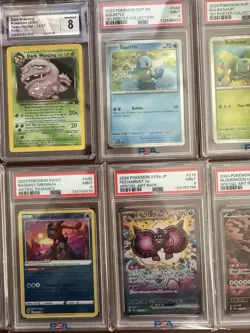 PSA, CGC 6-10 Graded Pokemon/Disney Lorcana 16 Card Lot + Bonus 6 Pokemon Packs - Image 3