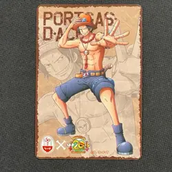 S0983 Portgas D.Ace Holo One Piece Animation 20th Anniversary Card NAKAU - Image 2