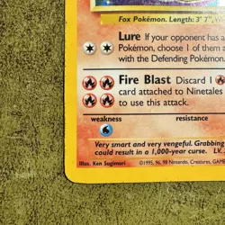 Pokemon TCG Ninetales Holo 12/102 Base Set Card HP Condition - Image 2