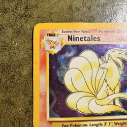 Pokemon TCG Ninetales Holo 12/102 Base Set Card HP Condition - Image 5