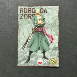 S4432 Roronoa Zoro Holo One Piece Animation 20th Anniversary Card NAKAU J9 - Image 2