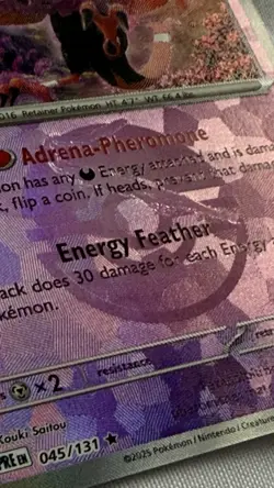 Pokemon Fezandipiti Pokeball Reverse Holo Miss Print Error Card - Image 4