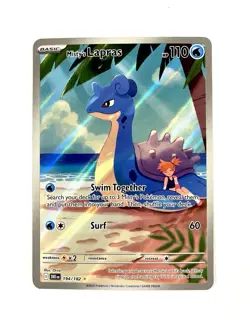 Misty's Lapras 194/182 Destined Rivals Illustration Rare Pokemon TCG Card NM - Image 1