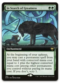 In Search of Greatness (Extended Art) #364 (NM) Kaldheim KHM Magic MTG - Image 1