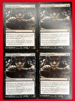 MTG 4X Painful Quandary X4 Scars of Mirrodin Magic - SP/NM - Image 1