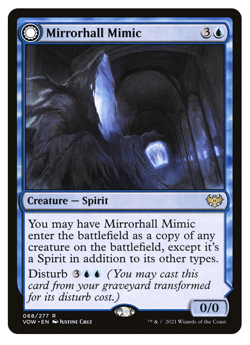 MTG - 1 x FOIL Mirrorhall Mimic - Rare - Innistrad: Crimson Vow (VOW) - M/NM - Image 1
