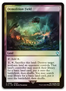 Demolition Field (Surge Foil) #385 (NM) Final Fantasy FIC Magic MTG - Image 1