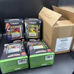 MTG Magic The Gathering Commander Masters Set Of 4 Deck Set New - Image 1