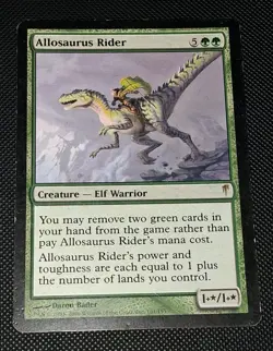MTG Magic the Gathering Allosaurus Rider (101/155) Coldsnap Lightly Played - Image 1