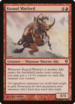 Played Kazuul Warlord 134 Zendikar ZEN MTG - Image 1