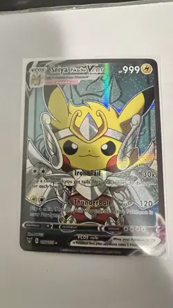 Seiya Pikachu Fan Made Pokemon Card - Image 1