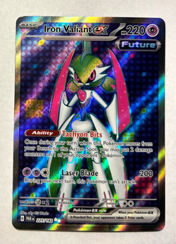 Pokemon Paradox Rift - IRON VALIANT EX - FULL ART - 225/182 - NM/M - Image 1