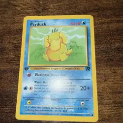 Pokemon TCG Psyduck Team Rocket 1st Edition 65/82 - Image 1