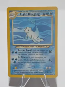Light Dewgong 45/105 Pokemon Neo Destiny Uncommon Non Holo 2000 - Image 1