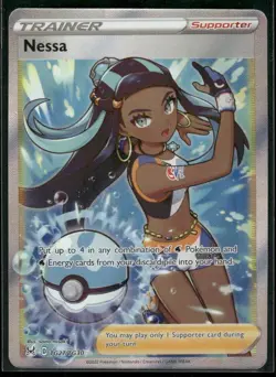 Pokemon TCG Nessa TG27/TG30 Lost Origin Trainer Gallery Full Art Ultra Rare Holo - Image 1