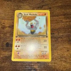 Dark Machoke 40/82 1st Edition Team Rocket Pokemon TCG - Image 1