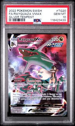 Rayquaza VMAX 2022 Pokemon Silver Tempest PSA 10 #TG20 - Image 1