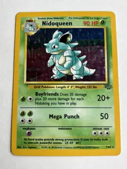 Pokemon TCG Nidoqueen Jungle 7/64 Holo Unlimited Holo Rare - Image 1