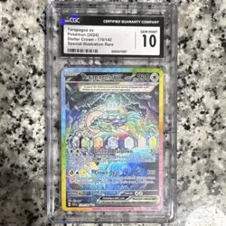 Pokemon Terapagos ex 170/142 Stellar Crown Holo CGC 10 Special Illustration 2024 - Image 1