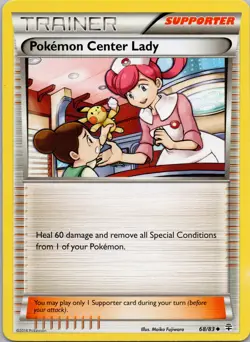 Pokemon Center Lady Uncommon XY - Flashfire 93/106 NM - Image 1