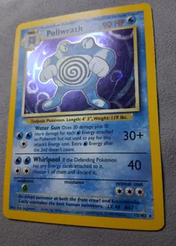 Poliwrath Base Set 13/102 Holo 1999-2000 Base Set Vintage Pokemon TCG - Image 4