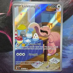 Pokemon TCG Lickitung 180/162 Temporal Forces Illustration Rare NM/M - Image 1