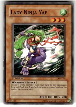 Yugioh Lady Ninja Yae AST-030 Common 1st Edition NM - Image 1