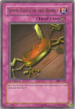 Damaged, English Yu Gi Oh Seven Tools of the Bandit - MRD-129 - Ultra Rare - 1st - Image 1