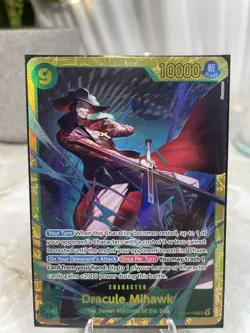One Piece Dracule Mihawk SEC OP14-119 The Azure Sea's Seven In Hand NM - Image 1