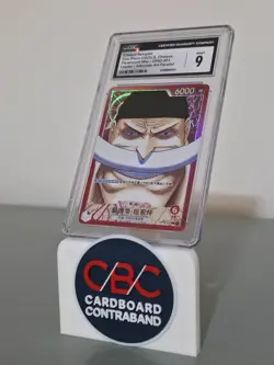 One Piece CGC 9 Edward Newgate Leader Alt Art 2023 OP02-001 S-Chinese - Image 1
